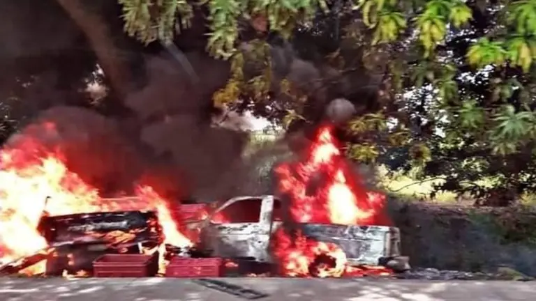 Incendio en Tecoluca