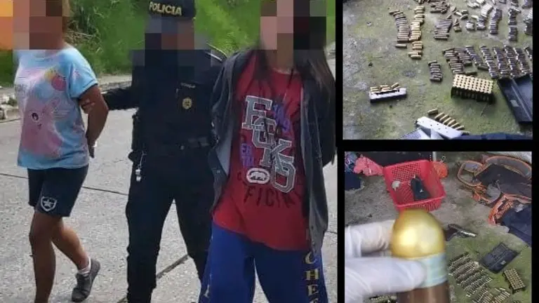 Pandillera salvadoreña en Guatemala