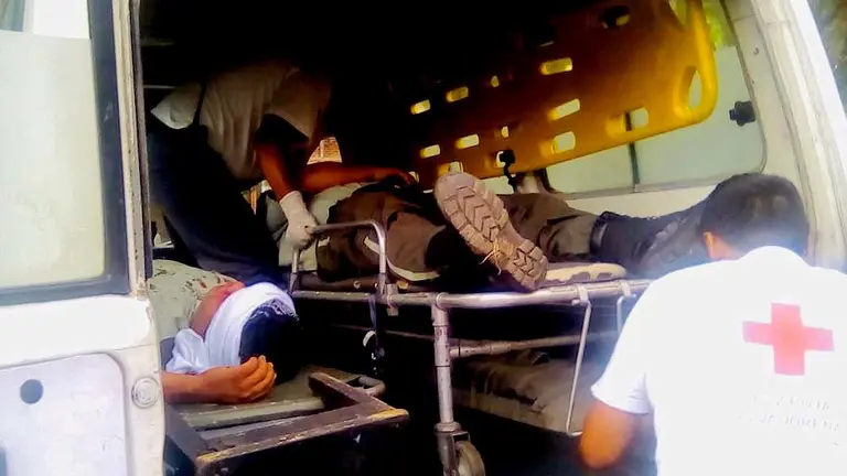 Agentes del Cam de Santa Tecla arrollados