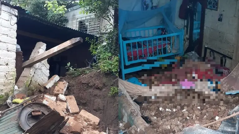 Muro caído en casa de El Congo