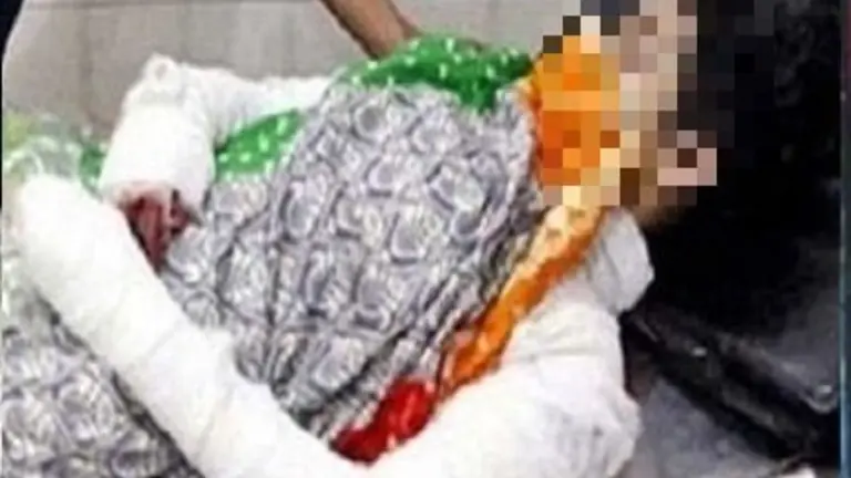 Estudiante quemada viva