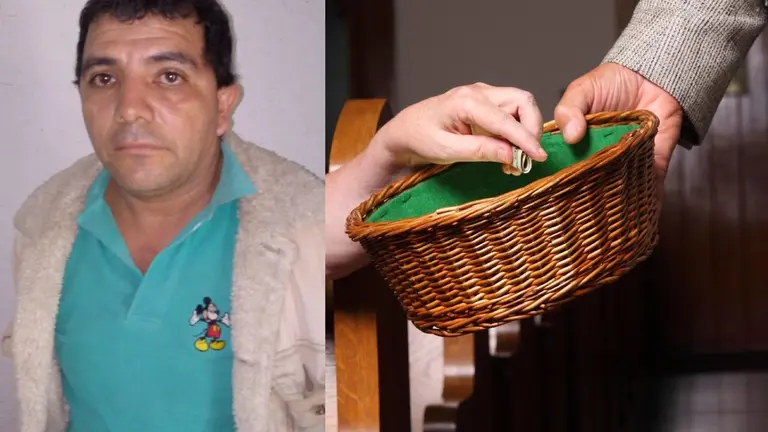 Capturado por robarse la alcancìa de la iglesia
