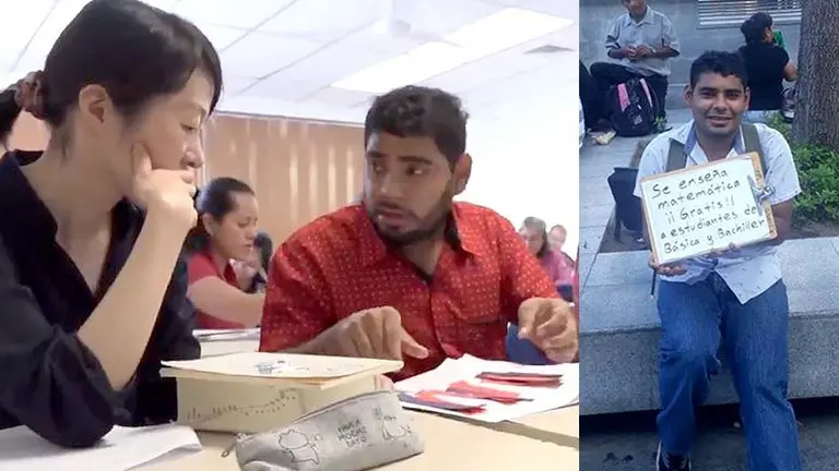 Carlos Maravilla enseña gratis matemática a los estudiantes 5