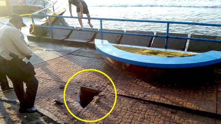 Daños en Malecón del Puerto de La Libertad 4