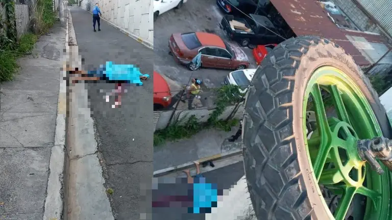 Motociclistas caídos de paso a desnivel 2