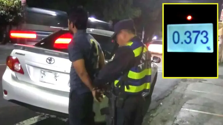 Conductor guatemalteco ebrio detenido