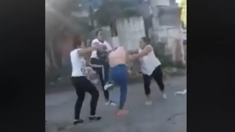 Mujer apaleada