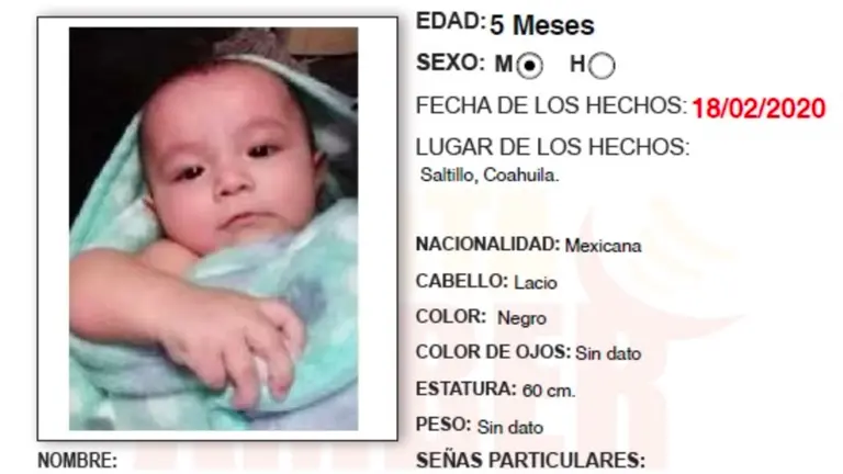Bebé 5 meses México