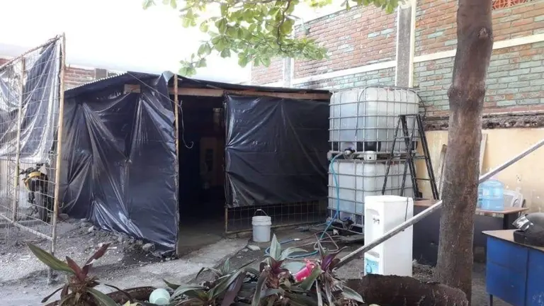 Caseta de PNC en San Juan Opico