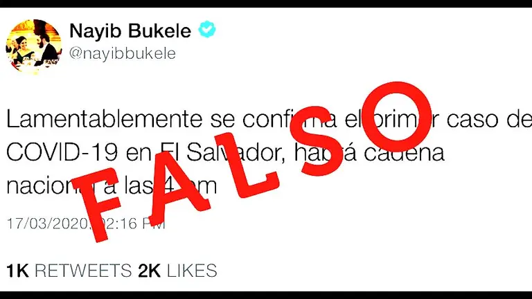 Información falsa será investigada 2