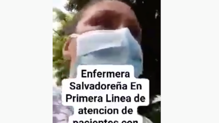 Enfermera salvadoreña