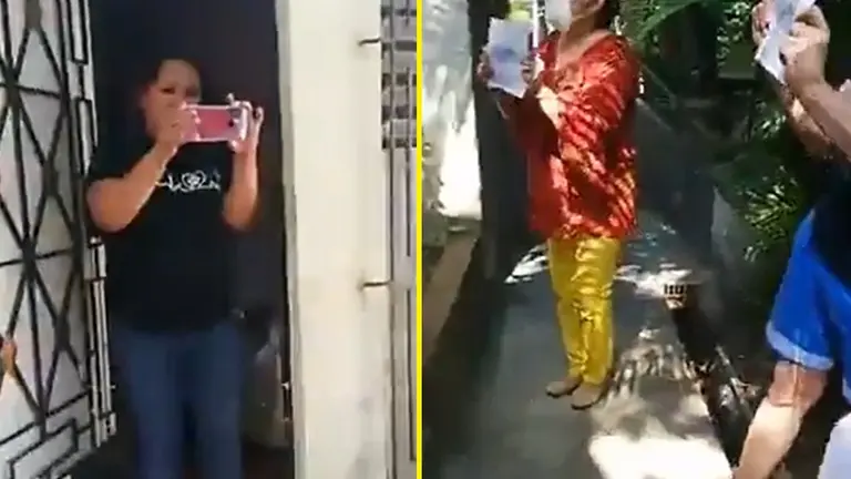 Saludan a enfermera en Mejicanos