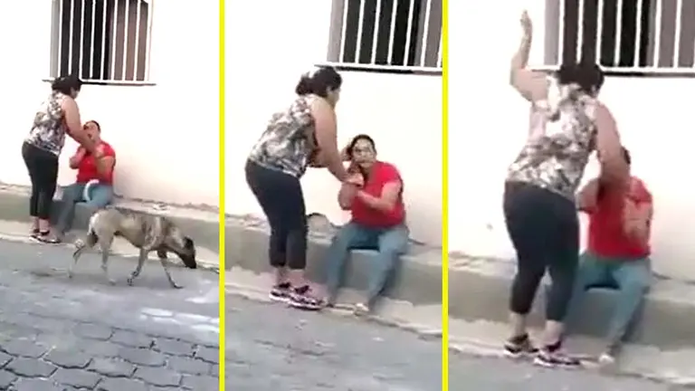 Dos mujeres pelan en Joroco Morazán 6 Imagenes tomadas de Canal 80