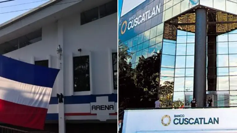 Arena y banco Cuscatlán