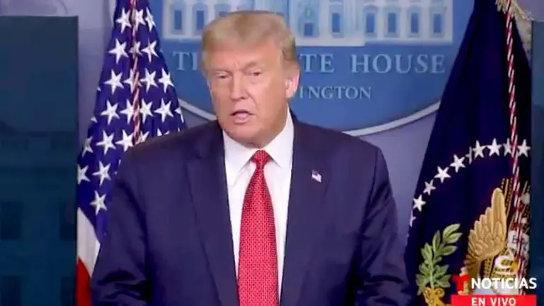 Donald Trumpo imágen tomada de Telemundo