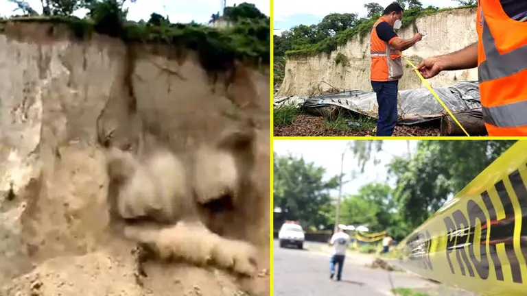 Derrumbe en Soyapango imagen tomada de protección Civil 5