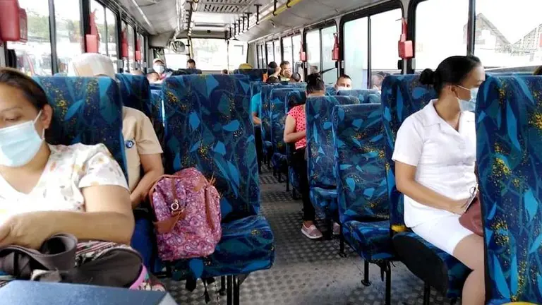 Unidades del transporte público Foto tomada del VMT