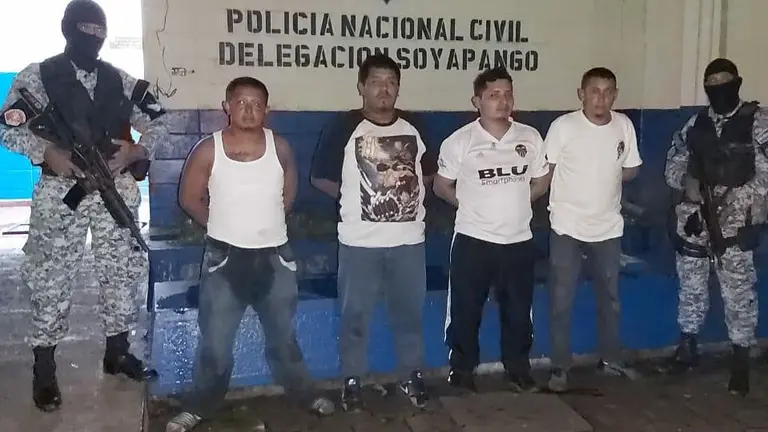 Pandilleros detenidos
