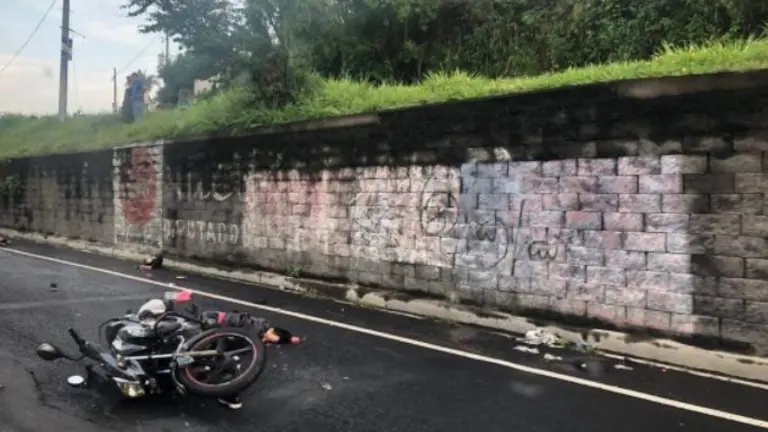 Motociclista en San Martín