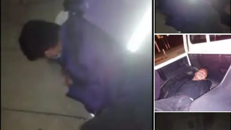 Ladrón sometido en Santa Elena