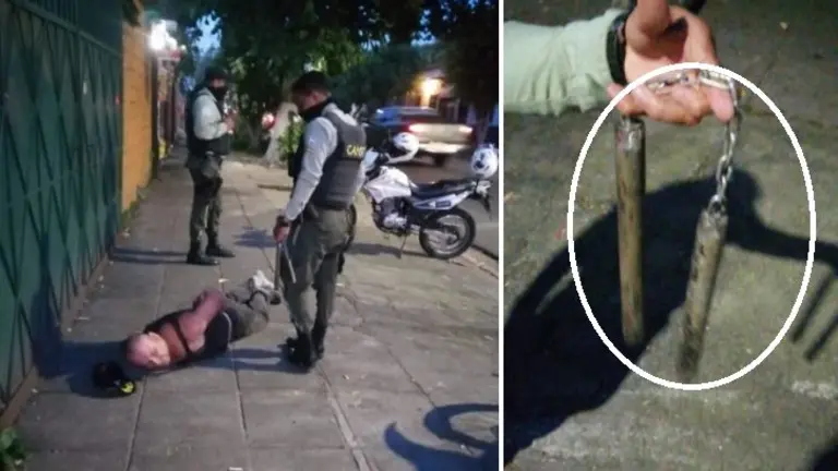Atacó a hijastro con chacos
