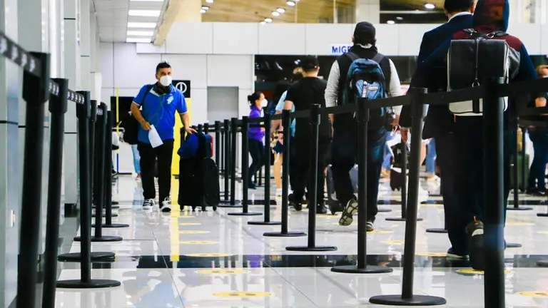 Pasajeros aeropueto