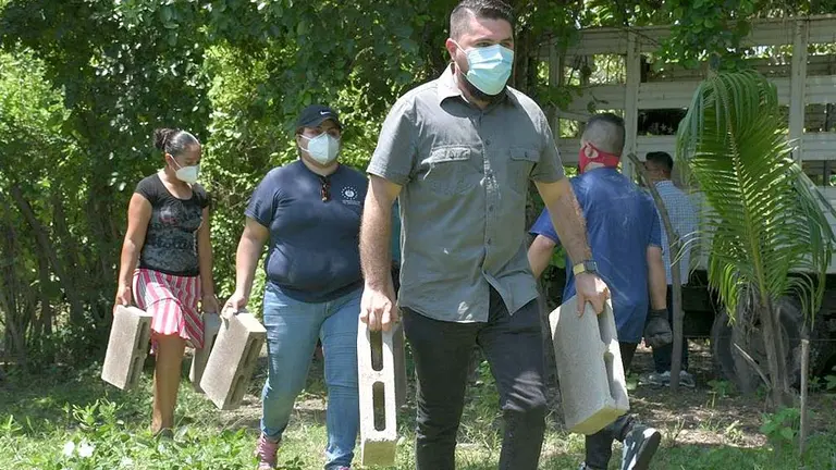 Entregan ayuda a comunidades en La Paz Foto tomada de la Secretaría de Prensa de la Presidencia