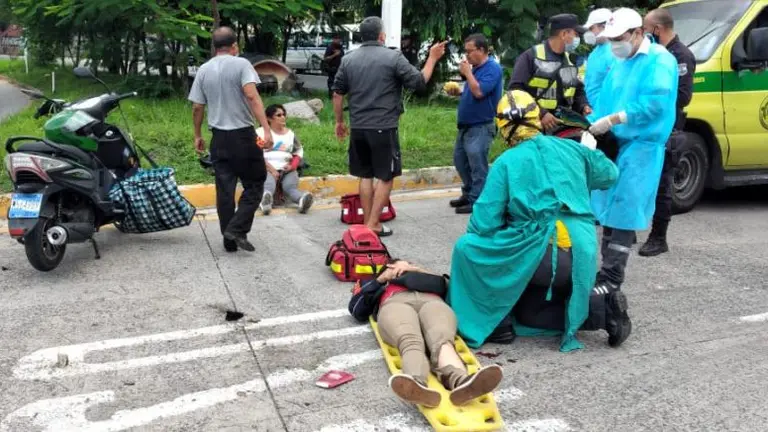 Madre e hija accidentadas