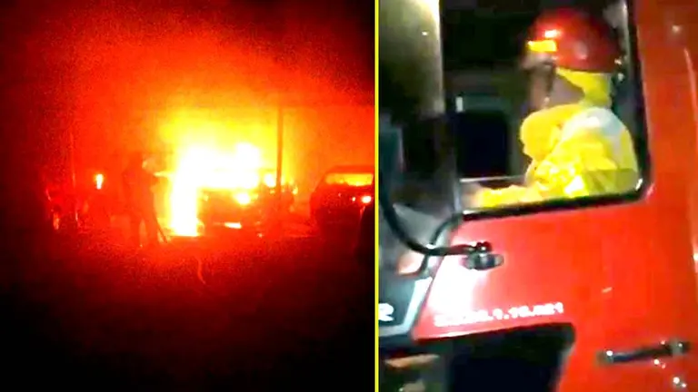 Joven de 17 años muere calcinado en La Paz Foto Bomberos 4
