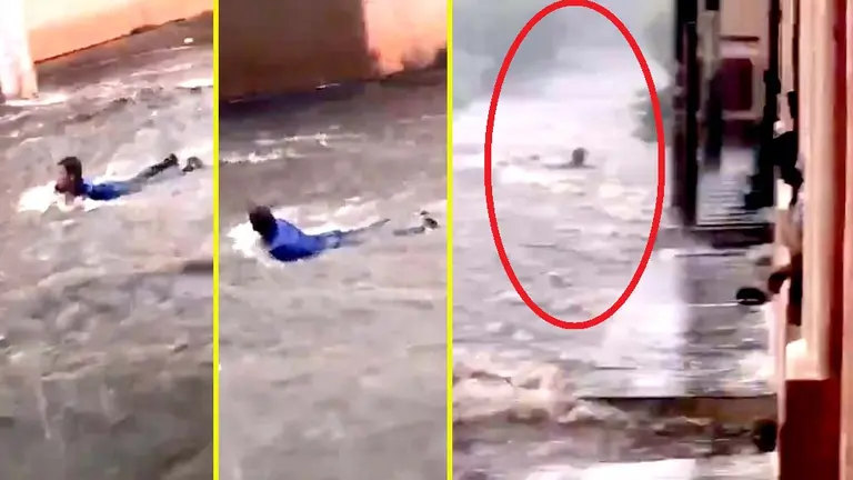 Ebrio arrastrado por una corriente en San Miguel 7