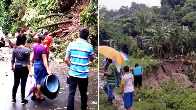 Derrumbes y cárcavas