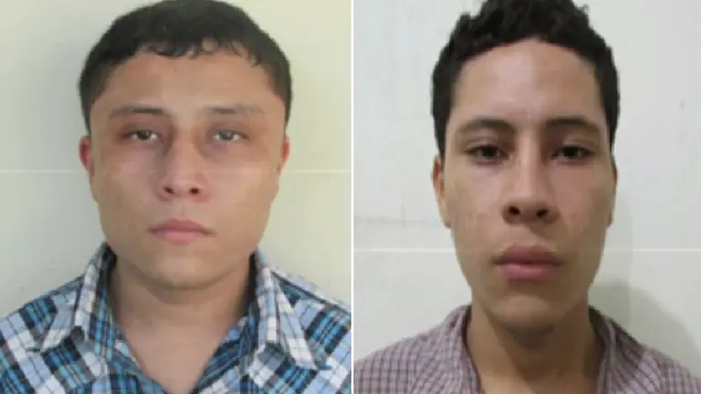 Hermanos con piedra y embase