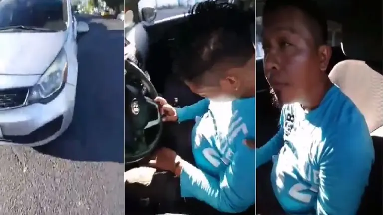 Se durmió en el carro