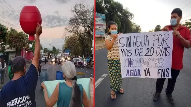 Falta de agua por 20 días