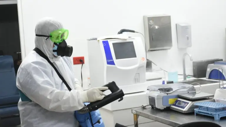 Higienización en banco de sangre