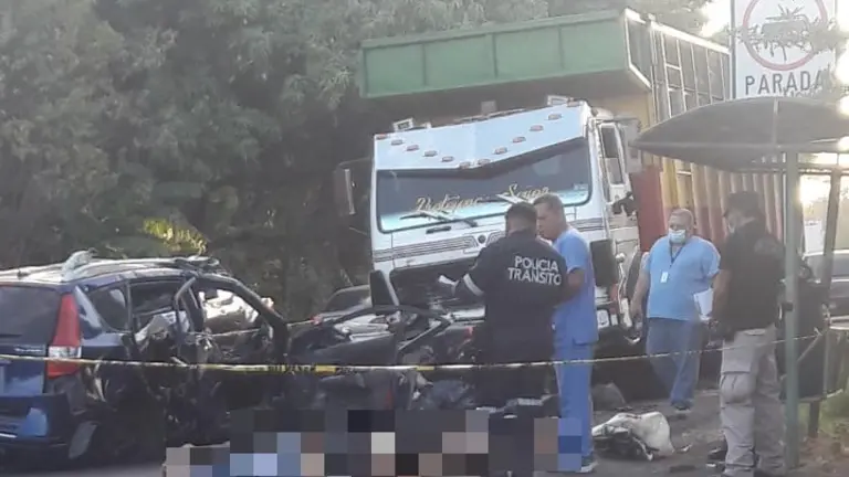 Accidente en San Luis Talpa