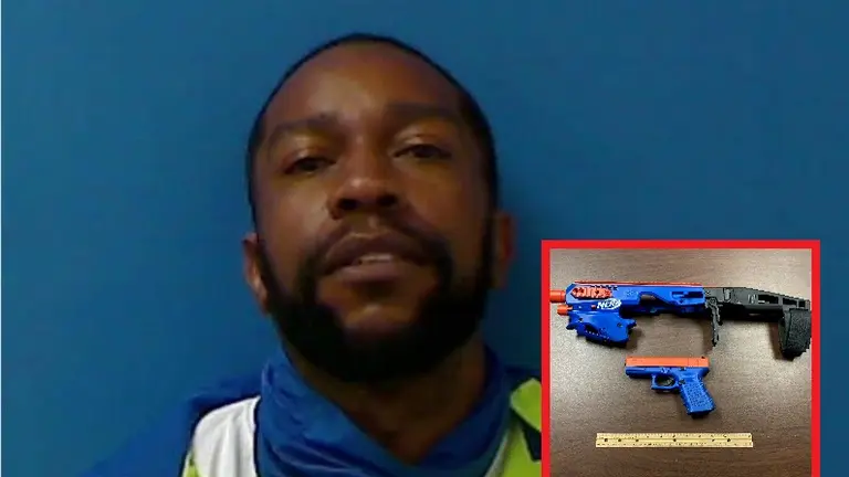 Detenido con pistola de juguete