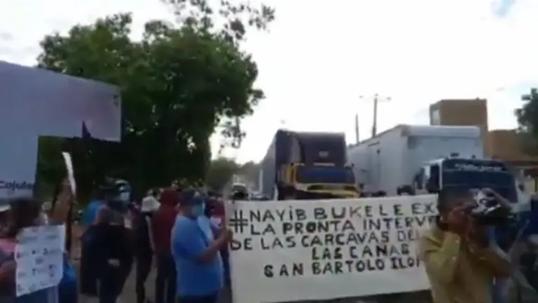 Protesta por cárcavas