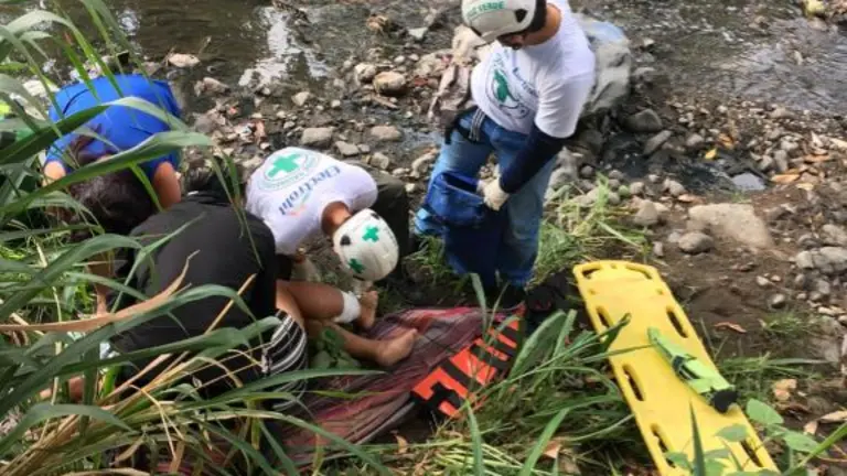 Joven mujer rescatada