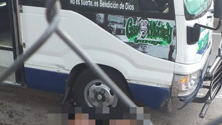 Microbusero mata a mujer