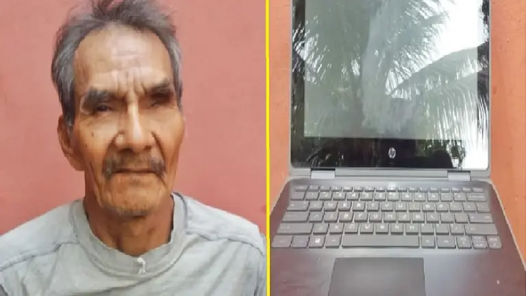 Robó computadora de estudiantes