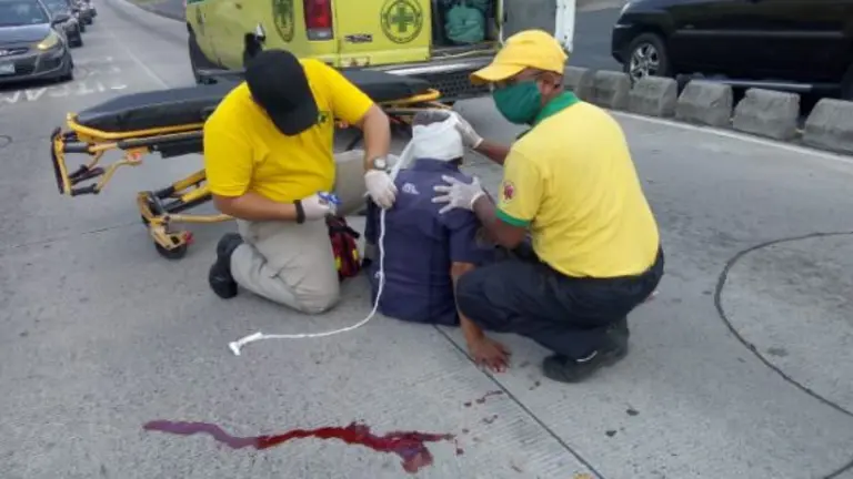 Golpeado en la Alameda