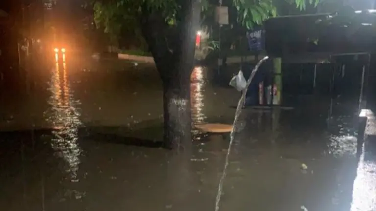 Colonia Santa Lucía inundada