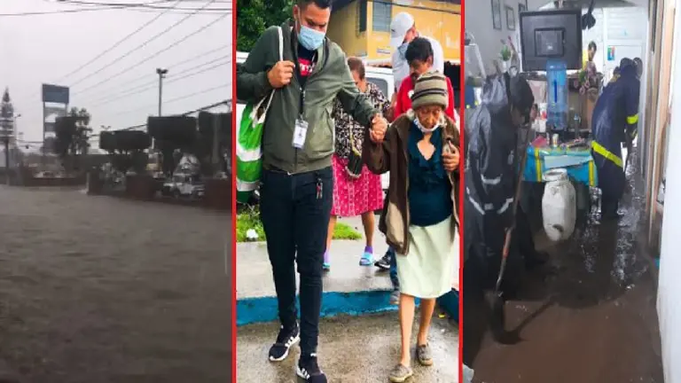 Lluvias del martes