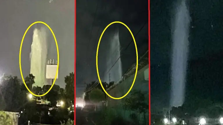 Fuga de agua en San Ramón