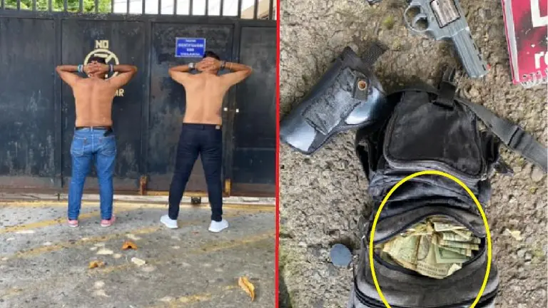 Mochila llena de dinero