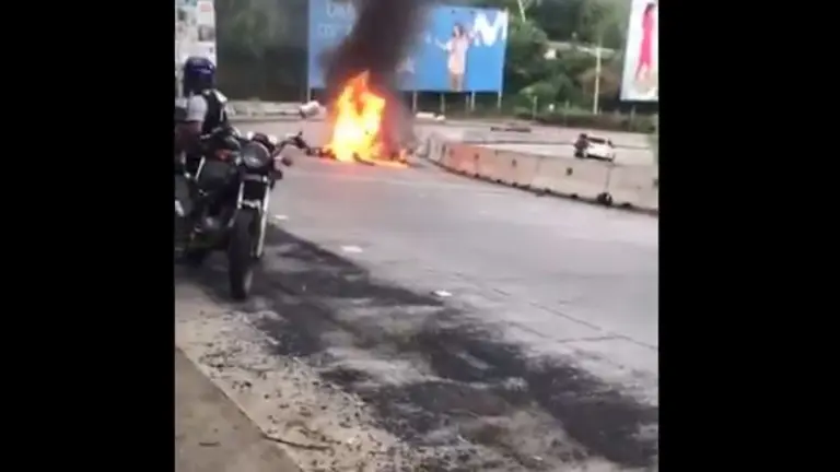 Motociclista incinerado en La Libertad