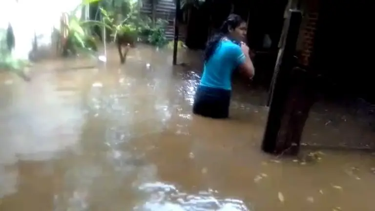 Inundaciones en Puerto El Triunfo