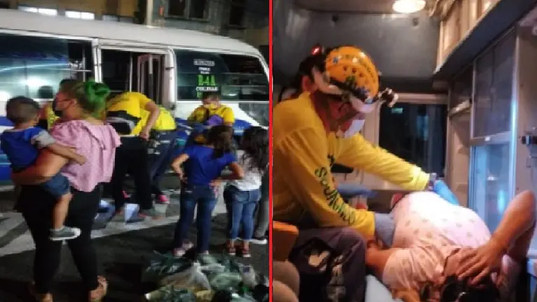 Mujer se cayó de la ruta 4