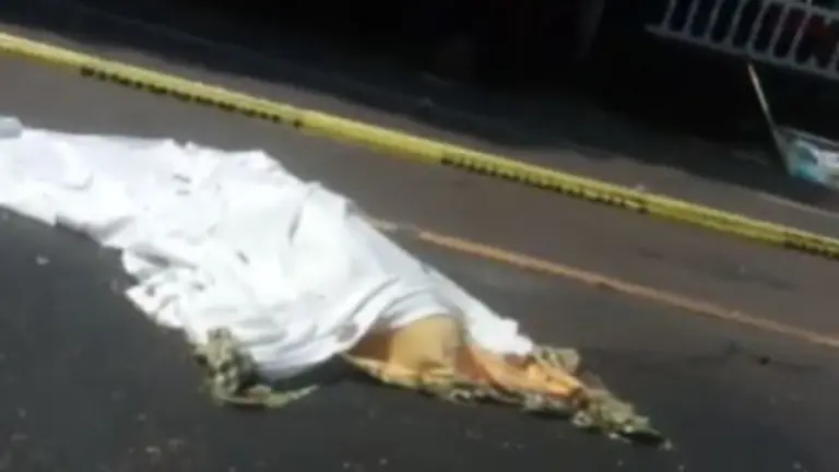 Atropellada en Tamanique